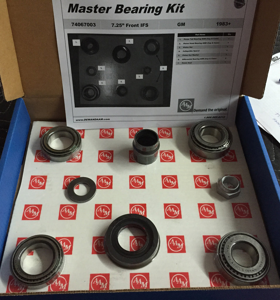 Front differential rebuild kit for GMC Syclone and GMC Typhoon